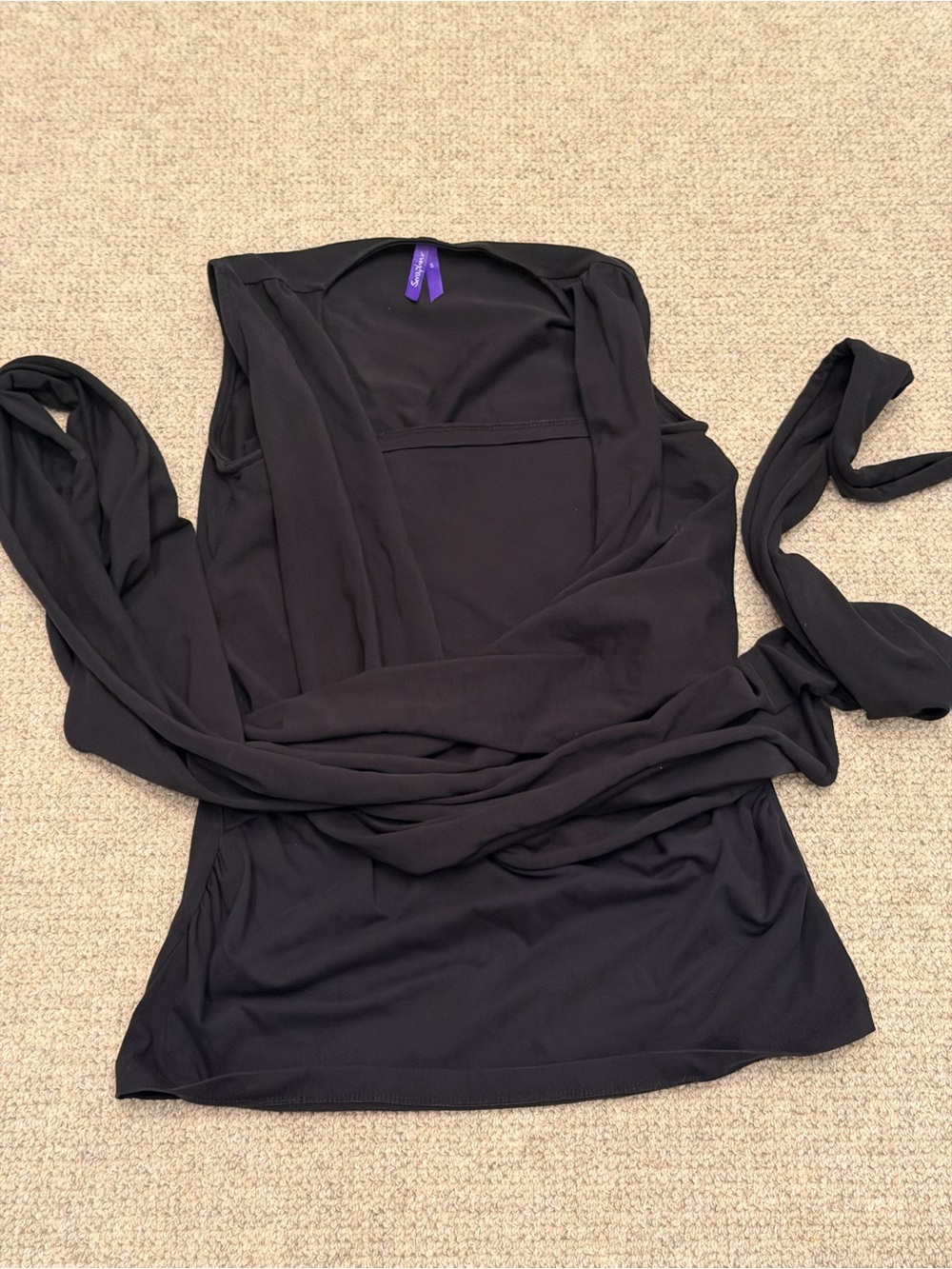 Seraphine Black Baby skin to skin top
